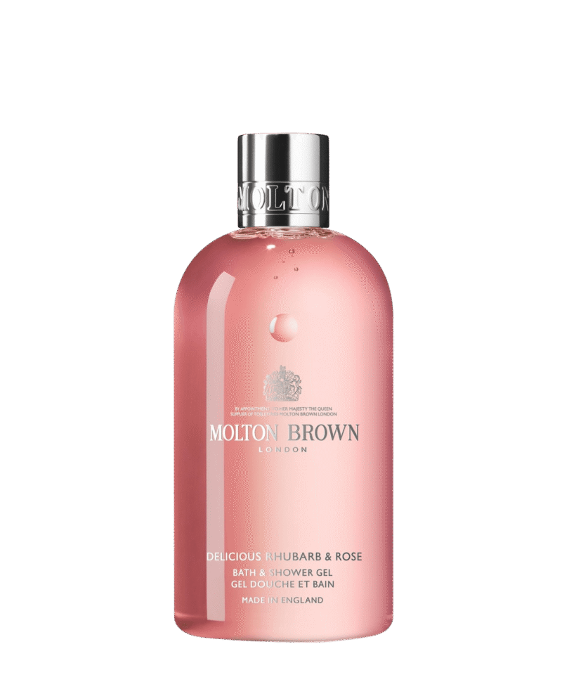 Molton Brown Delicious Rhubarb & Rose Bath & Shower Gel-Photoroom